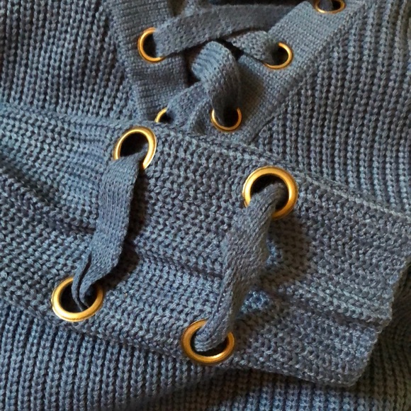 🔥HP! NEW Lace Up Sweater - Picture 5 of 6